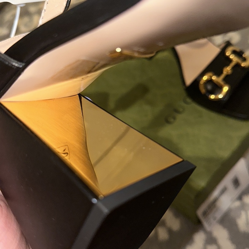 Authentic GUCCI 95mm Baby Leather Sandals W- Horsebit Authentic & NWT - Picture 11 of 17